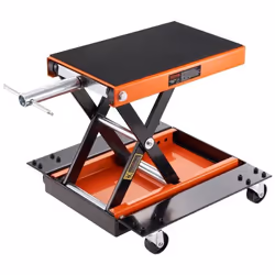 VEVOR Cric de Moto à Ciseaux Pont Élévateur 500 kg Table Élévatrice Large Quad