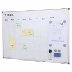 Tableau Blanc Magnétique - VEVOR - Tableau Magnétique avec Planning Calendrier Effaçable à Sec 92x61cm