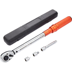 1/2' Cle Dynamometrique Mecanique Cle de Torsion 14-204 N.m Precision ±3% Cle a Cliquet Reglable 72 Dents Contre Surcouple avec Adaptateurs 6,35/9,5