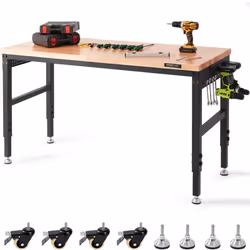 Caractéristiques & Détails Structure stable : l'établi pour garage est fabriqué en acier au carbone robuste, avec plusieurs b ...