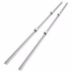 2PCS Rail de Guidage Linéaire SBR20 2200 mm - VEVOR - 4PCS Bloc de Roulement SBR20UU