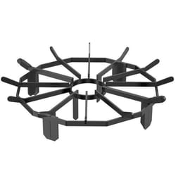 Grille de cheminée - VEVOR - 6 x 20 mmavec 6 pieds de supportnoirepour poêle à bois et foyer de camping en plein air