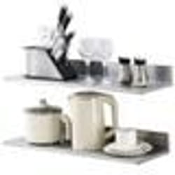 Étagère Murale - VEVOR - 2PCs Tablette Flottante Tablette Flottante en Inox 762x218x85 mm pour Cuisine