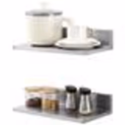 Étagère Murale - VEVOR - 2PCs Tablette Flottante Tablette Flottante en Inox 406x218x85 mm pour Cuisine