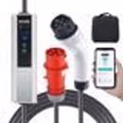 Chargeur EV Portable - VEVOR - Chargeur Voiture Electrique Type 2 Câble 75m 230V-400V CEE 32
