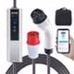 Chargeur EV Portable - VEVOR - Chargeur Voiture Electrique Type 2 Câble 75m 230V-400V CEE 16
