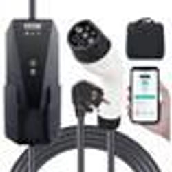 Chargeur EV Portable Voiture Électrique - VEVOR - Type 2 Câble 86m 16A 230V CEE 7-7