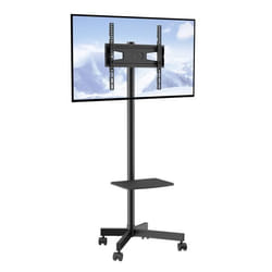 Support TV sur Pied - VEVOR - Meuble TV Mobile Chariot TV 23-60po Hauteur Réglable Max VESA 400x400mm