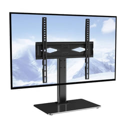 Support TV sur pied - VEVOR - Meuble TV sur Pied Meuble TV 32-55 po Pivotant à ±40° Hauteur Réglable