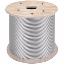 Câble en Acier Inoxydable-VEVOR-64 mm x 61 m-Chargr 2900 kg-pour Garde-corps Balustrade Guirlande Lumineuse à Suspendre