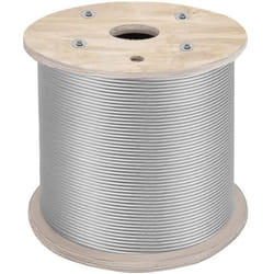 Câble en Acier Inoxydable-VEVOR-64 mm x 61 m-Chargr 2900 kg-pour Garde-corps Balustrade Guirlande Lumineuse à Suspendre