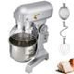 Robot Pâtissier -VEVOR-20L -750W -3 Vitesses -Socle à  en Acier Inox -avec Tige de Mélangeur de ProtectionBatteur FouetCroche