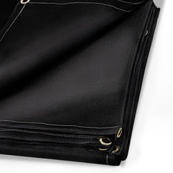 Couverture en fibre de verre de soudure 8 x 10 pi Ignifugation soudure Bouclier de securite pour gas station noire proteger contre les etincelles