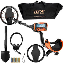 Vevor - Detecteur de Metaux pour Adultes Enfants 25,4 cm Detecteur de Metaux Professionnel Reglable Bobine Etanche IP68 Ecran lcd 7 Modes Puce dsp