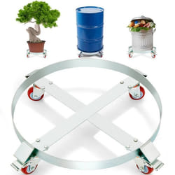 Chariot à Baril - VEVOR - Chariot à Baril 250 L 454 kg avec Roulettes Pivotantes en Acier