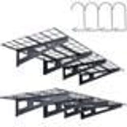 Etagere Murale Garage - VEVOR - 1830 x 620 x 200 mmLot de 2Charge 227 kgPorte - outils en métal suspendupour Magasins