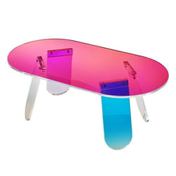 Table acrylique - VEVOR - 950 x 500 x 350 mm12 mm dépaisseur charge maximale 25 kgpour Chambre Balcon Café