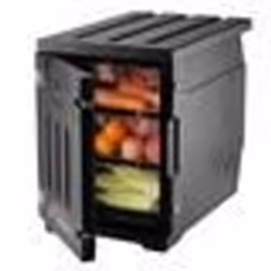 Conteneur Isotherme - VEVOR - 640 mm x 435 mm x 600 mm avec doubles boucles90 Lnoirepour restaurantcantineetc.r