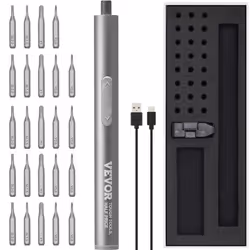 Mini Visseuse sans Fil - VEVOR - Tournevis Électrique Tournevis Électrique Rechargeable Set de 24 Embouts