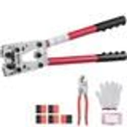 Pince a Sertir - VEVOR - Outil de Sertissage Outil Sertissage Cosse Batterie AWG10-1-0 Cuivre Alu