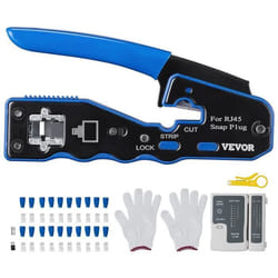 Pince à Sertir RJ45 VEVOR - Outil de Sertissage Ethernet 8 Broches - Kit Complet avec Accessoires