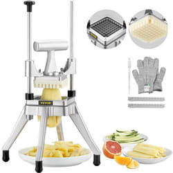 Coupe-Frites Commercial - VEVOR - Coupe-Légumes Multifonction Manuel - 2 Lame Inox 095 cm