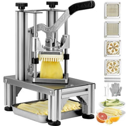 Coupe-Frites Commercial - VEVOR -  Coupe-Légumes Fruits Multifonction - 4 Lames Inox