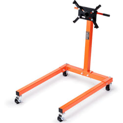 Vevor - Support Moteur deAtelier 590 kg Stand de Moteur en Acier Mobile et Verrouillable Leve-Moteur Rotatif 360° 6 Points d'Ancrage Reglables en
