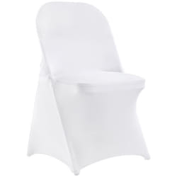 30 PCS Housses de Chaise - VEVOR - Housses Chaise Spandex Extensible Déco de Mariage Fête - Blanc