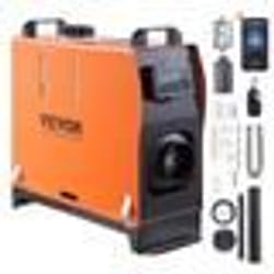 Chauffage Diesel - VEVOR - 12V 8kW 016-062L-h  Réchauffeur dair Tout-en-Un Bluetooth APP LCD Auto
