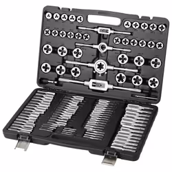 VEVOR Coffret Tarauds et Filières Kit Taraudage Filetage Métrique 110PCS M2-M18