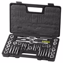 VEVOR Coffret Tarauds et Filières Kit Taraudage Filetage Métrique 40PCS M3-M12