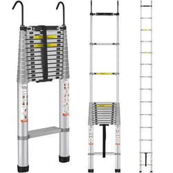Échelle Télescopique Extensible - VEVOR - Échelle Télescopique en Aluminium Multi-Usages Portable 55m 190kg