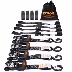 Sangle a Cliquet - VEVOR - 004 m x 24 mLot de 4Résistance maximale à la rupture 2362 kgrevêtement par pulvérisation noir