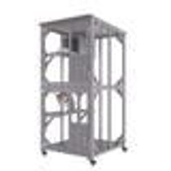 Cage Chat - VEVOR - Cage pour Chat 3 Niveaux sur Roulettes Verrouillables avec Boîte de Repos