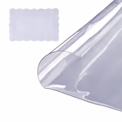 Nappe Imperméable Transparente - VEVOR - Nappe Ronde Transparente Film de Table en PVC 123 cm Protection de Table