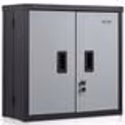 Armoire de Rangement Garage - VEVOR - 665 x 306 x 665 mmPliable muralCharge 1088 kgNoirpour BureauAtelierGarageEntrepôt