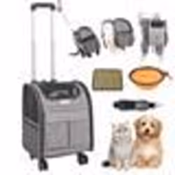 Sac de Transport Animaux de Compagnie - VEVOR - 81 kg Sac à Roulettes Chat Chien