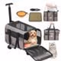 Sac de Transport Animaux de Compagnie - VEVOR - 99 kg Sac à Roulettes Chat Chien
