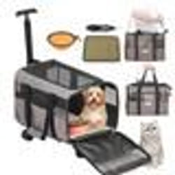 Sac de Transport Animaux de Compagnie - VEVOR - 99 kg Sac à Roulettes Chat Chien