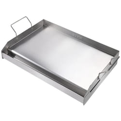 Plaque à griller rectangulaire - VEVOR - 587x395 mm Plancha Gril Rectangulaire en Acier Inoxydable Anti-adhésive Plaque de Cuisson