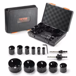 Scie Cloche - VEVOR - Coffret de Scie Trépan Coffret de Scies Trépans Bi-métal Lames 11PCS 19-76mm 2 Mèches