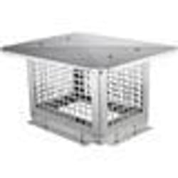 Chapeau de Cheminée - VEVOR - Chapeau Cheminee Inox 332x229 mm Acier Inoxydable 304 Pare-Vent Anti-Pluie