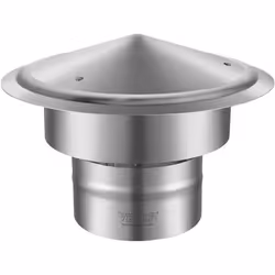 Extracteur de fumées - VEVOR  - Chapeau de Cheminée  anti-pluie Φ 150 mm - en Inox 304  Base Ronde