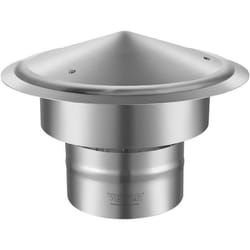 Extracteur de fumées - VEVOR  - Chapeau de Cheminée  anti-pluie Φ 150 mm - en Inox 304  Base Ronde
