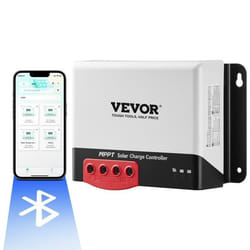 Contrôleur de Charge Solaire - VEVOR - Contrôleur Charge Solaire MPPT Régulateur Panneau Solaire Auto 50A 12V-24V