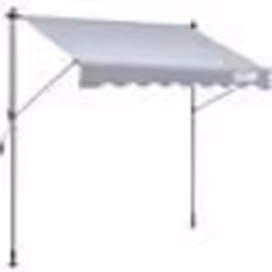 Auvent Rétractable - VEVOR - Store Banne Manuel Pare-soleil 2x12 m Hauteur Réglable 22-31 m