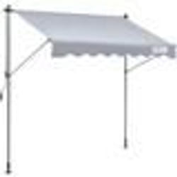 Auvent Rétractable - VEVOR - Store Banne Manuel Pare-soleil 2x12 m Hauteur Réglable 22-31 m