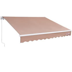 Store Banne Manuel-VEVOR-24x21 m Auvent Rétractable Terrasse Extérieur 40°-90° Réglable-pour Patio Arrière-cour Jardin Balcon