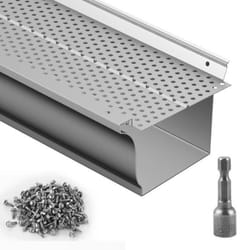 Pare-feuilles pour Gouttières - VEVOR - Grille de Protection Pare-feuilles pour Gouttières 127 mm Longueur 159 mAluminium32 kg